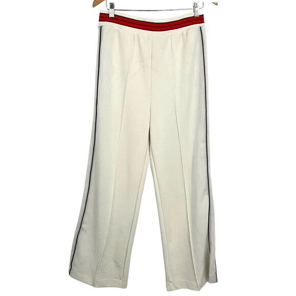 NWT Kilo Brava Size L Track Pants Lounge White Red Striped Waist Casual Womens - Picture 1 of 11
